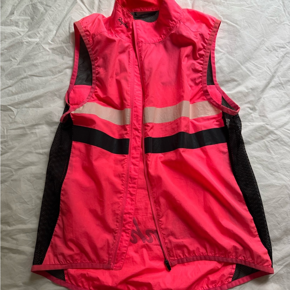 Rapha Pink and Black Sleeveless Vest